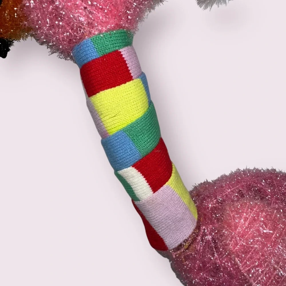 HTF Wondershop Tinsel Christmas Flamingo Light-Up Yard Stake‎ Decoration - Read